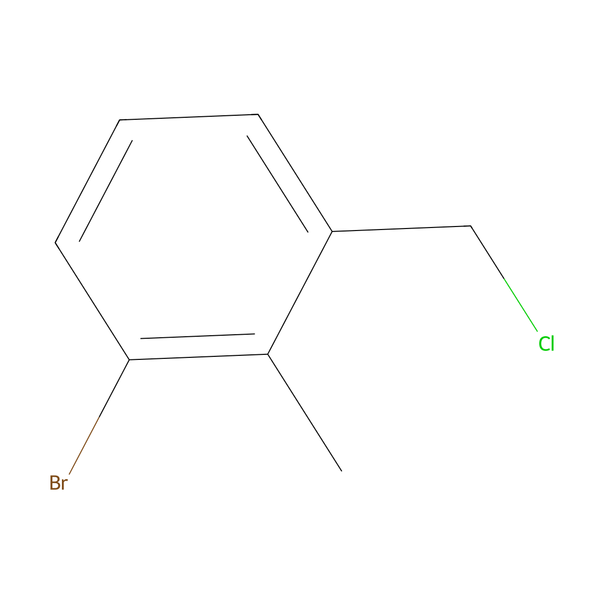 1-Bromo-3-(chloromethyl)-2-methylbenzene molecular structure, CAS 1261449-18-6