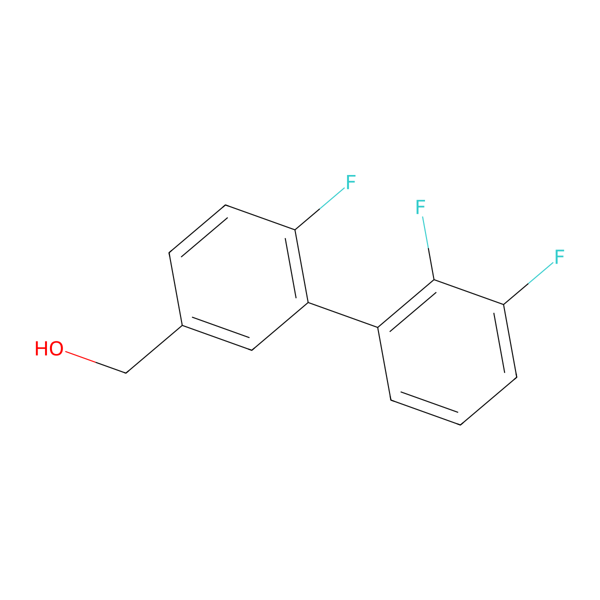 [3-(2,3-Difluorophenyl)-4-fluorophenyl]methanol molecular structure, CAS 1261451-62-0