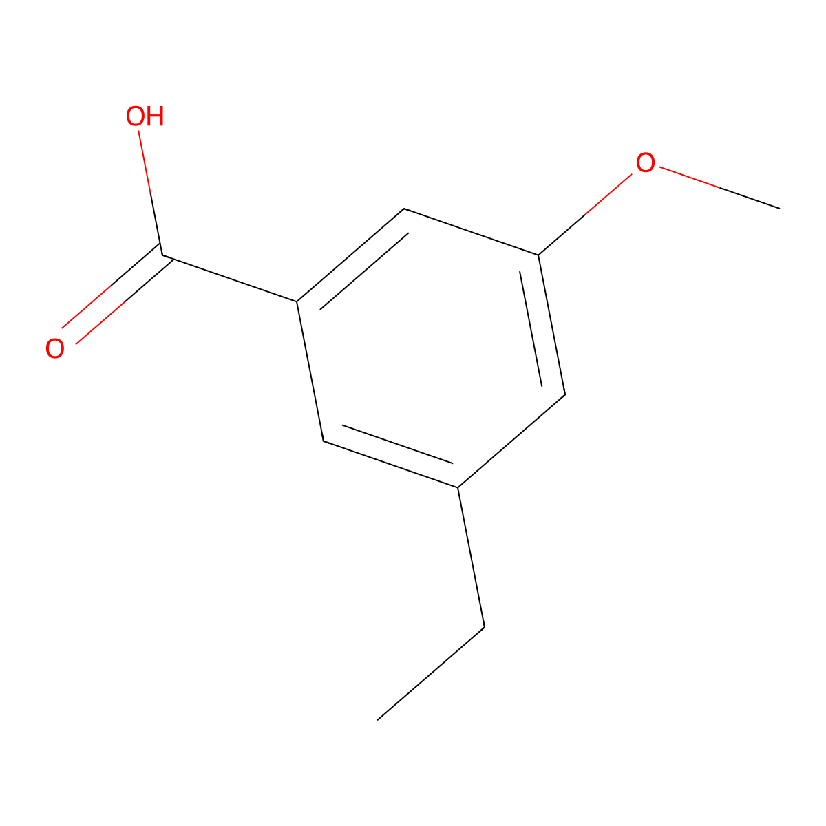 3-Ethyl-5-methoxybenzoic acid molecular structure, CAS 1261452-01-0