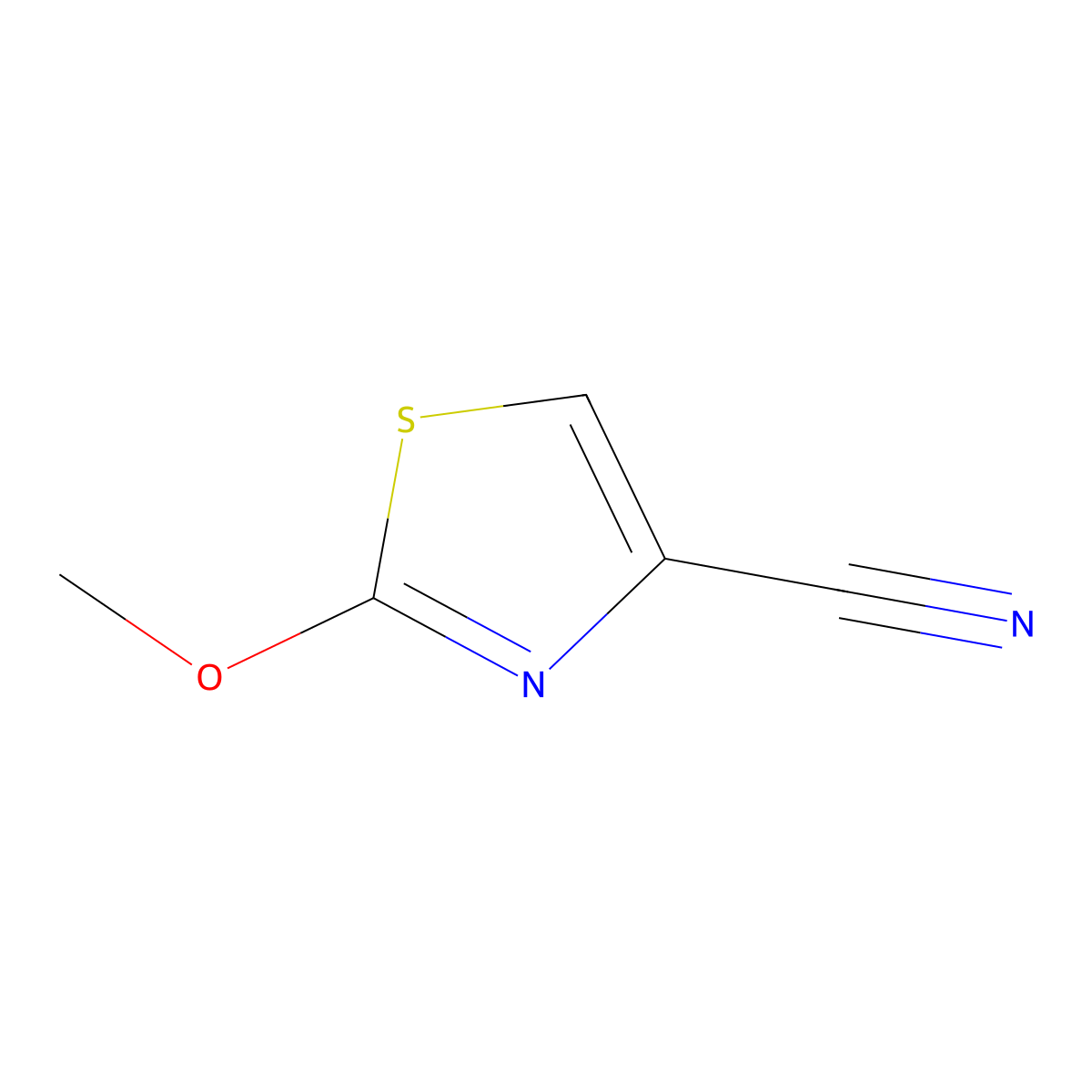 2-Methoxy-1,3-thiazole-4-carbonitrile molecular structure, CAS 1261452-78-1