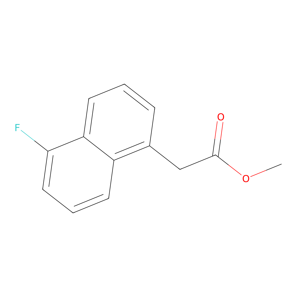 Methyl 2-(5-fluoronaphthalen-1-yl)acetate molecular structure, CAS 1261452-86-1