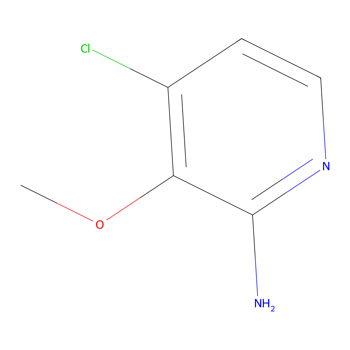 4-Chloro-3-methoxypyridin-2-amine molecular structure, CAS 1261452-97-4