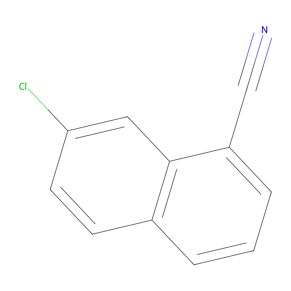 7-Chloronaphthalene-1-carbonitrile molecular structure, CAS 1261454-39-0