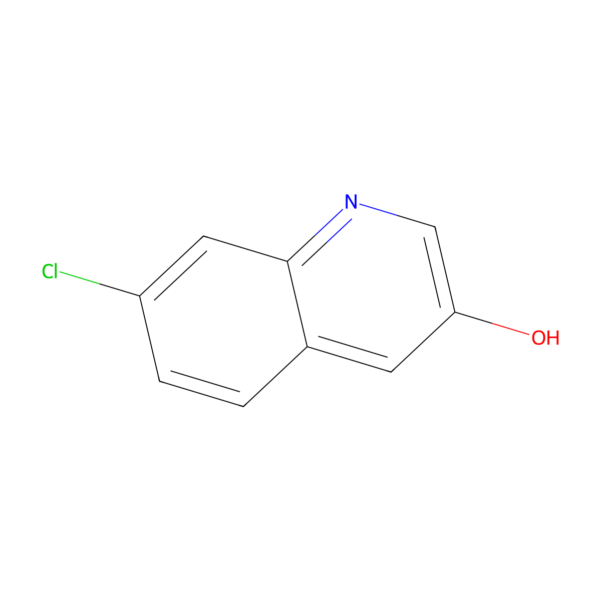 7-Chloroquinolin-3-ol molecular structure, CAS 1261454-55-0