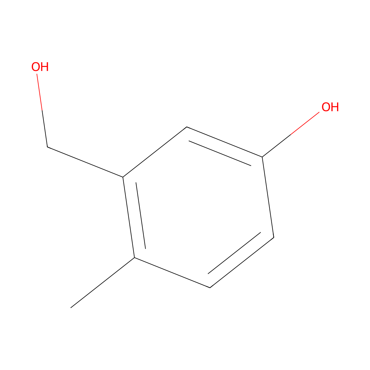 3-(Hydroxymethyl)-4-methylphenol molecular structure, CAS 1261454-85-6