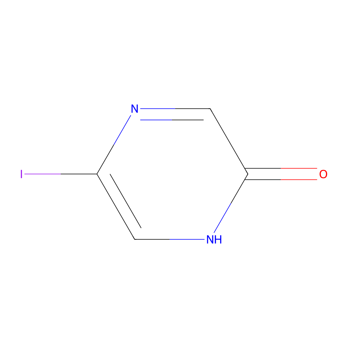 5-Iodopyrazin-2-ol molecular structure, CAS 1261454-86-7