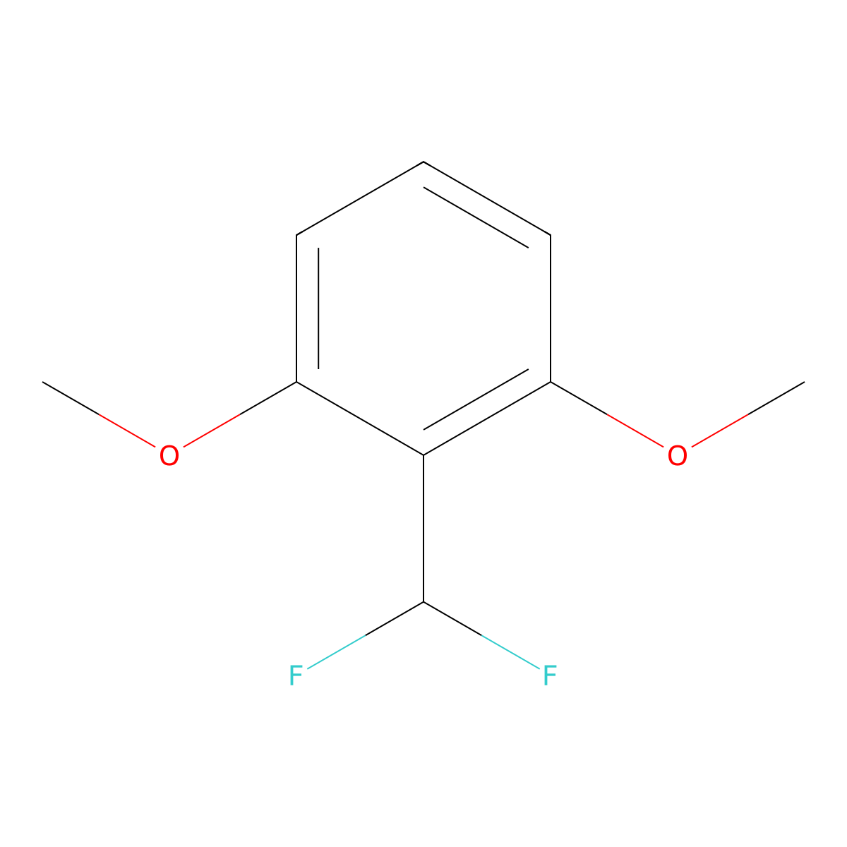 2-(Difluoromethyl)-1,3-dimethoxybenzene molecular structure, CAS 1261455-11-1