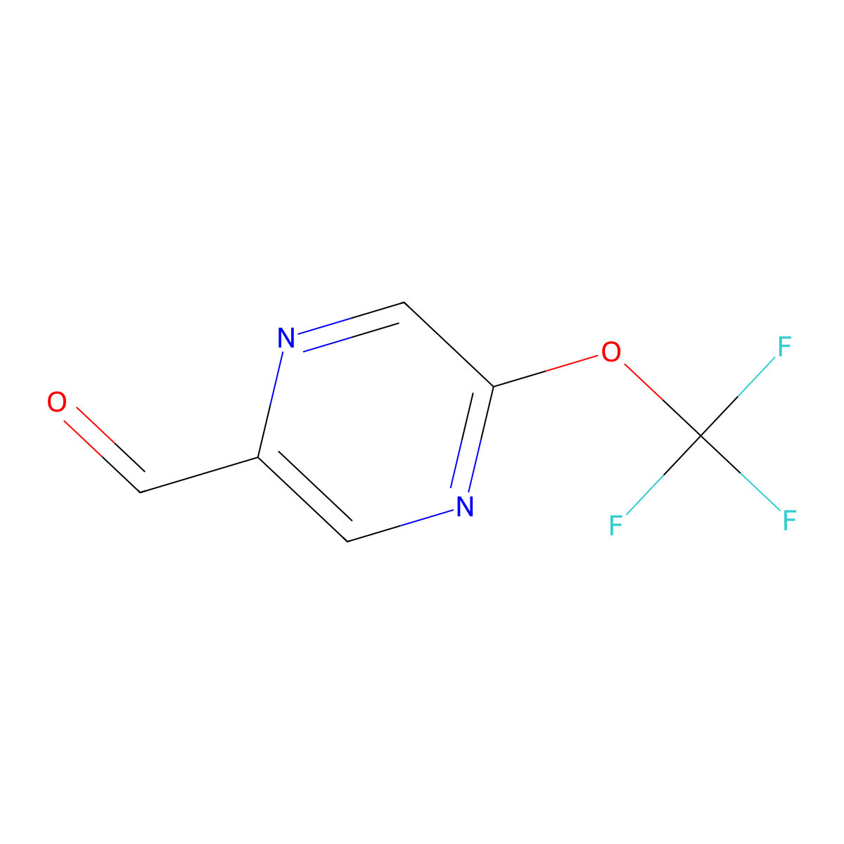 5-(Trifluoromethoxy)pyrazine-2-carbaldehyde molecular structure, CAS 1261456-16-9