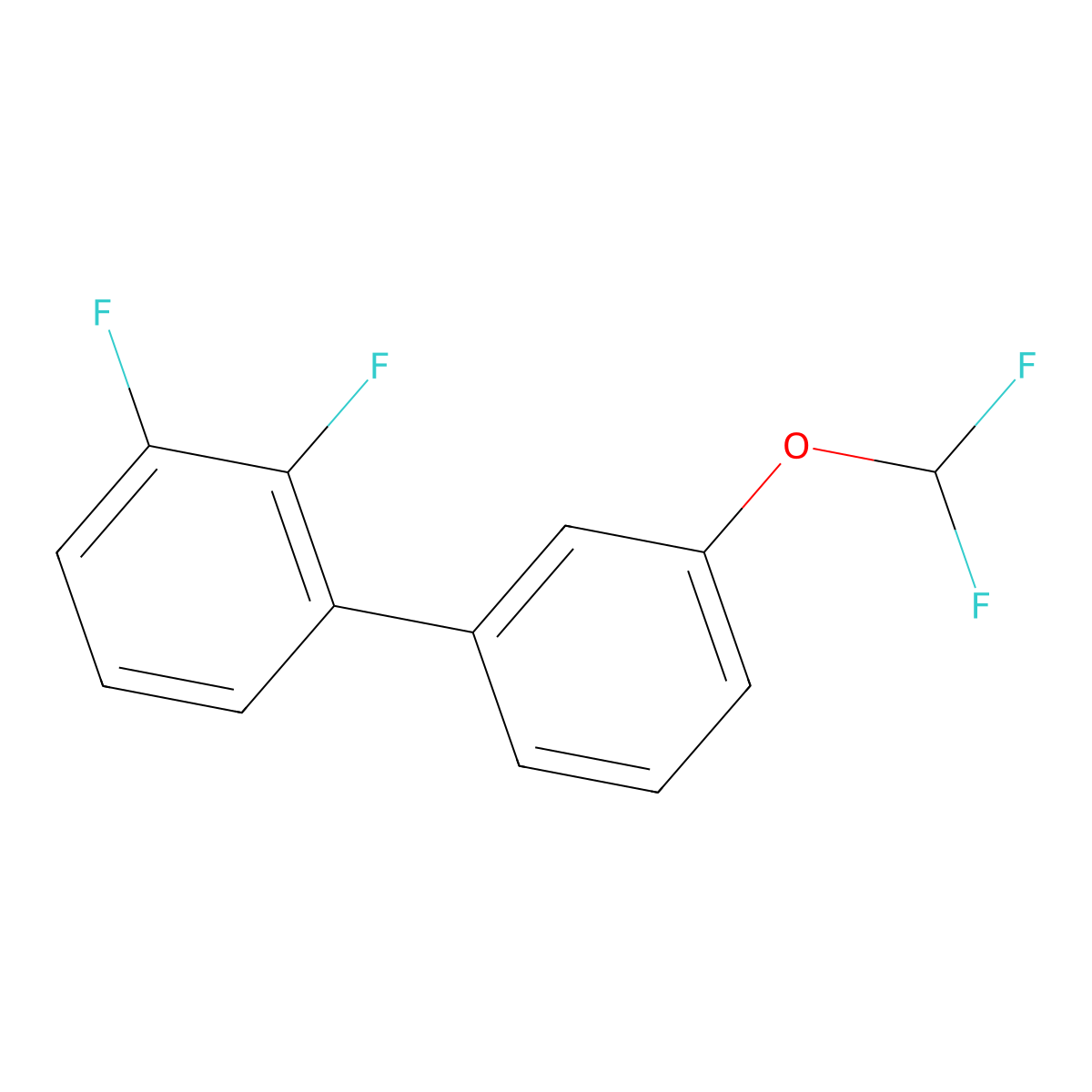 3'-(Difluoromethoxy)-2,3-difluoro-1,1'-biphenyl molecular structure, CAS 1261457-98-0