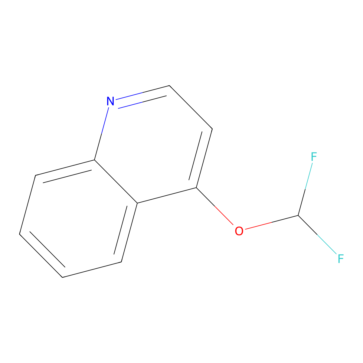 4-(Difluoromethoxy)quinoline molecular structure, CAS 1261458-57-4