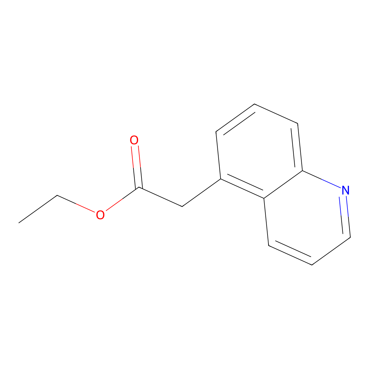 Ethyl 2-(quinolin-5-yl)acetate molecular structure, CAS 1261460-65-4