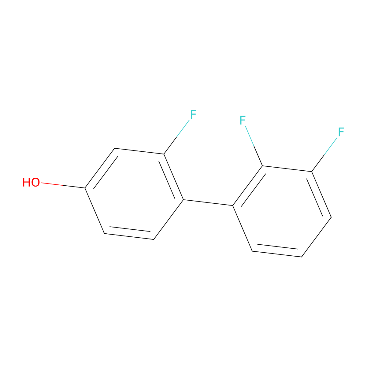 4-(2,3-Difluorophenyl)-3-fluorophenol molecular structure, CAS 1261464-13-4