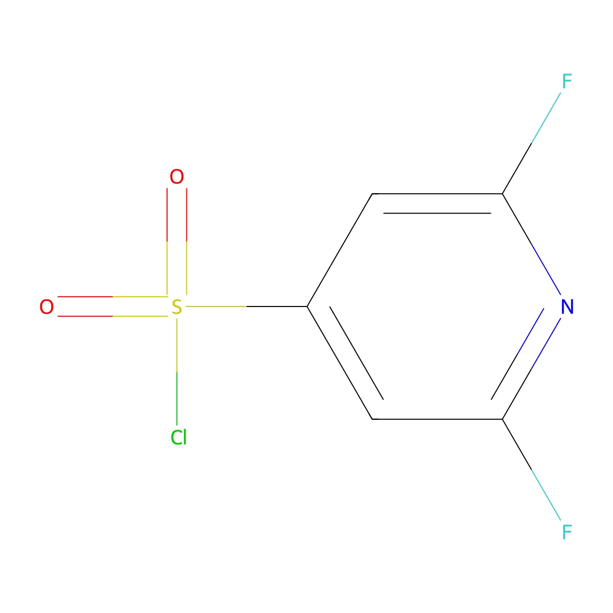 2,6-Difluoropyridine-4-sulfonyl chloride molecular structure, CAS 1261468-54-5