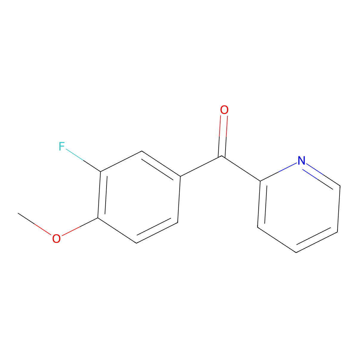 2-(3-Fluoro-4-methoxybenzoyl)pyridine molecular structure, CAS 1261468-94-3