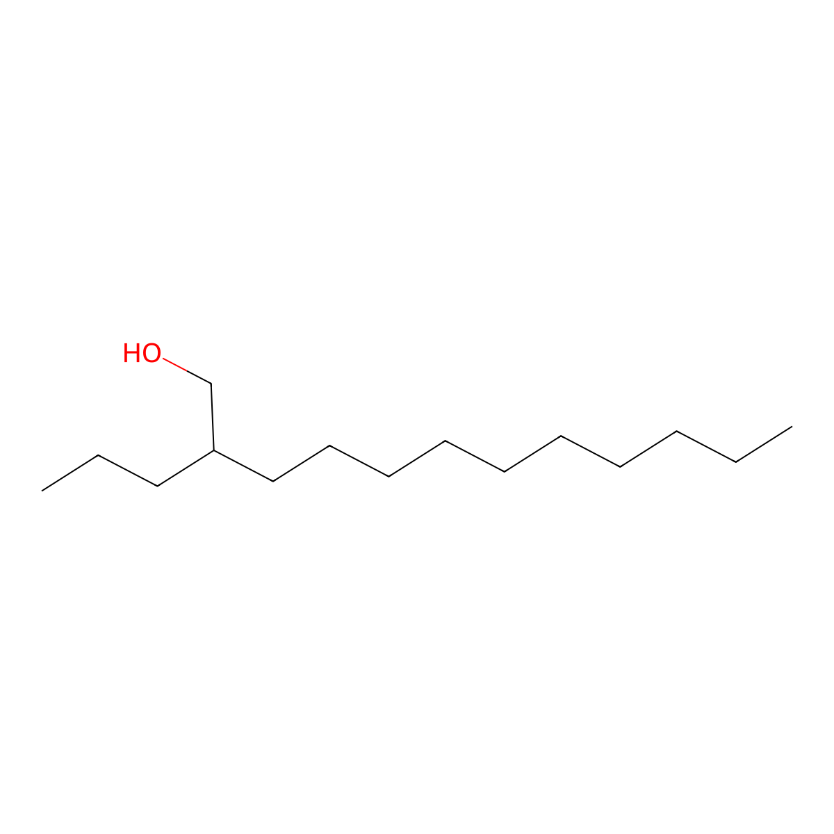 2-Propyldodecan-1-OL molecular structure, CAS 126147-11-3