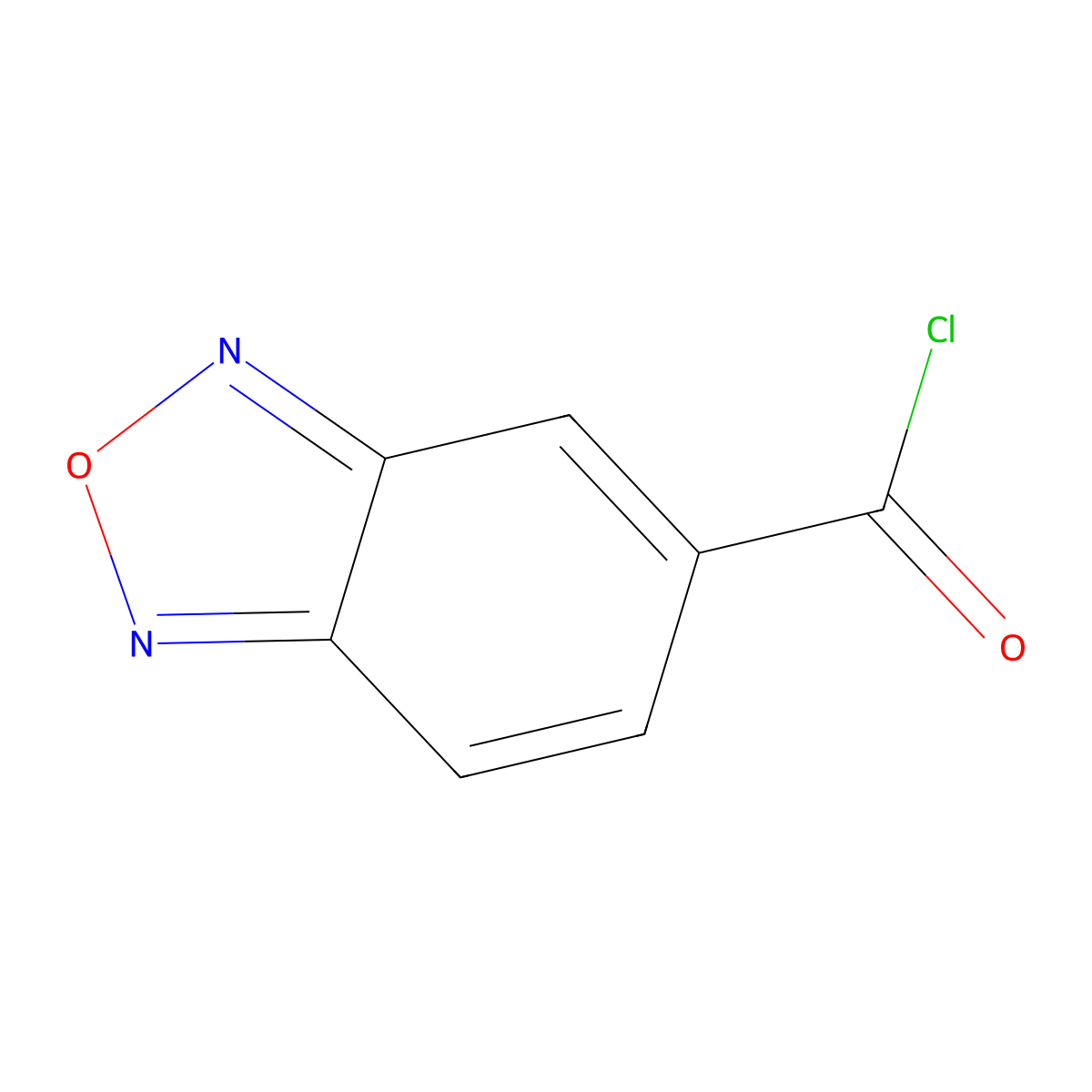 2,1,3-Benzoxadiazole-5-carbonyl chloride molecular structure, CAS 126147-86-2