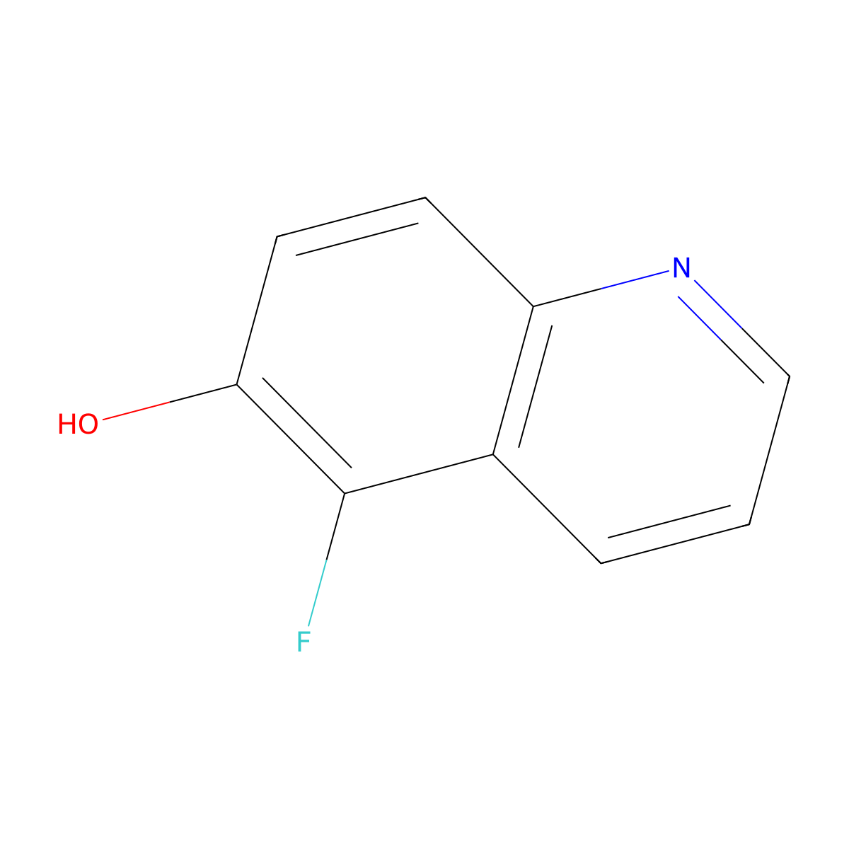 5-Fluoroquinolin-6-ol molecular structure, CAS 1261470-32-9