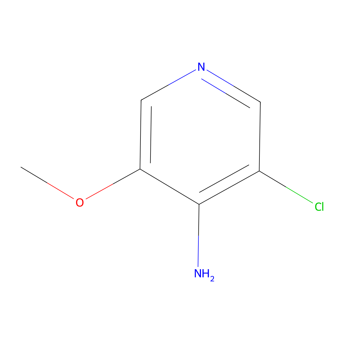 3-Chloro-5-methoxypyridin-4-amine molecular structure, CAS 1261471-70-8