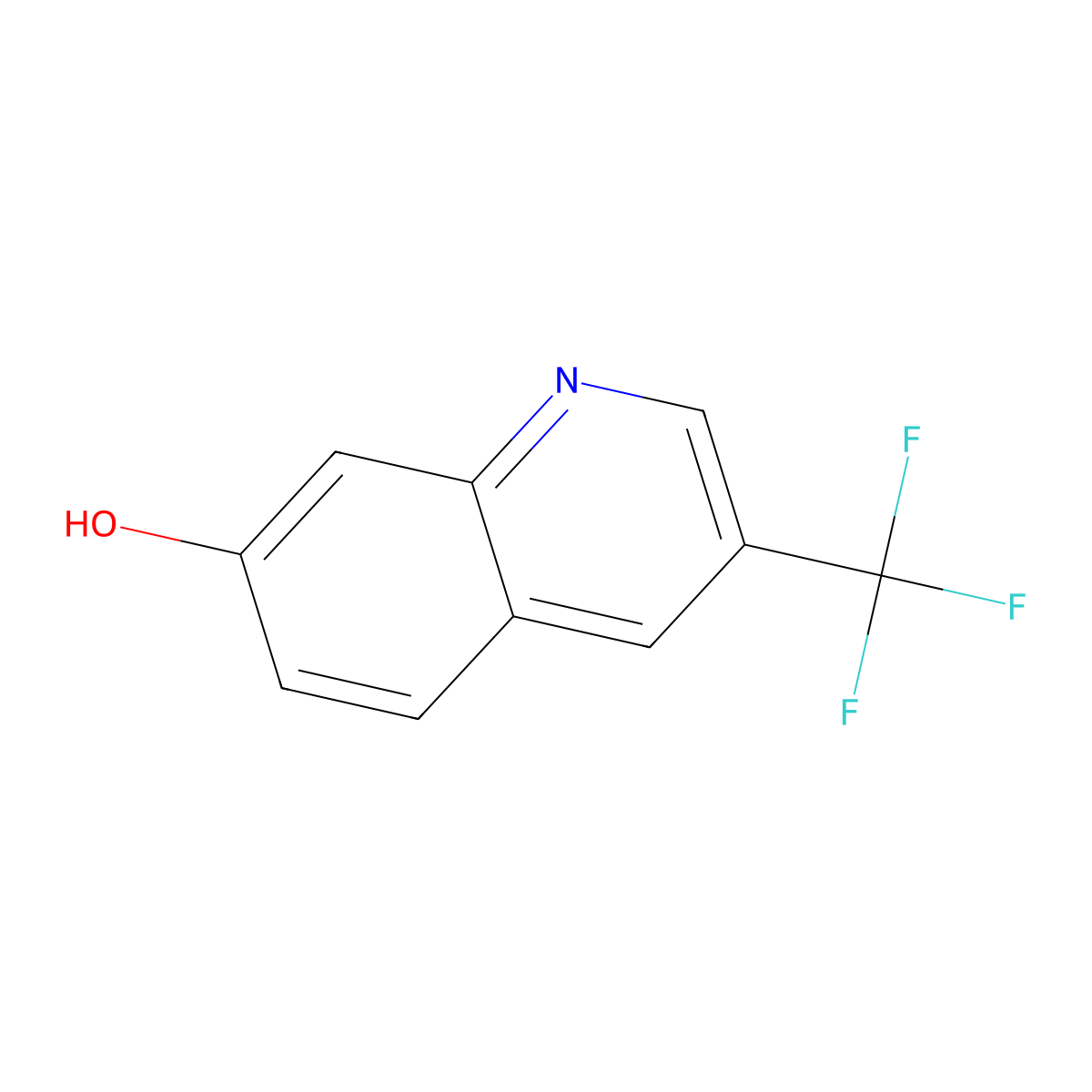 3-(Trifluoromethyl)quinolin-7-ol molecular structure, CAS 1261471-73-1