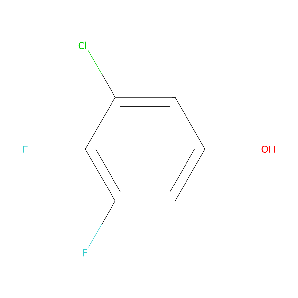 3-Chloro-4,5-difluorophenol molecular structure, CAS 1261472-63-2
