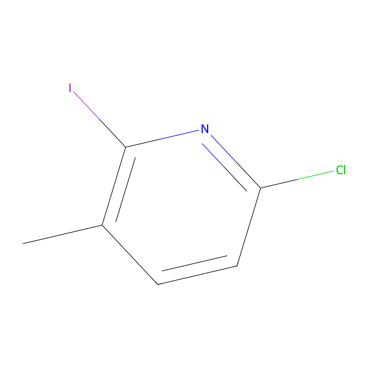 6-Chloro-2-iodo-3-methylpyridine molecular structure, CAS 1261473-80-6