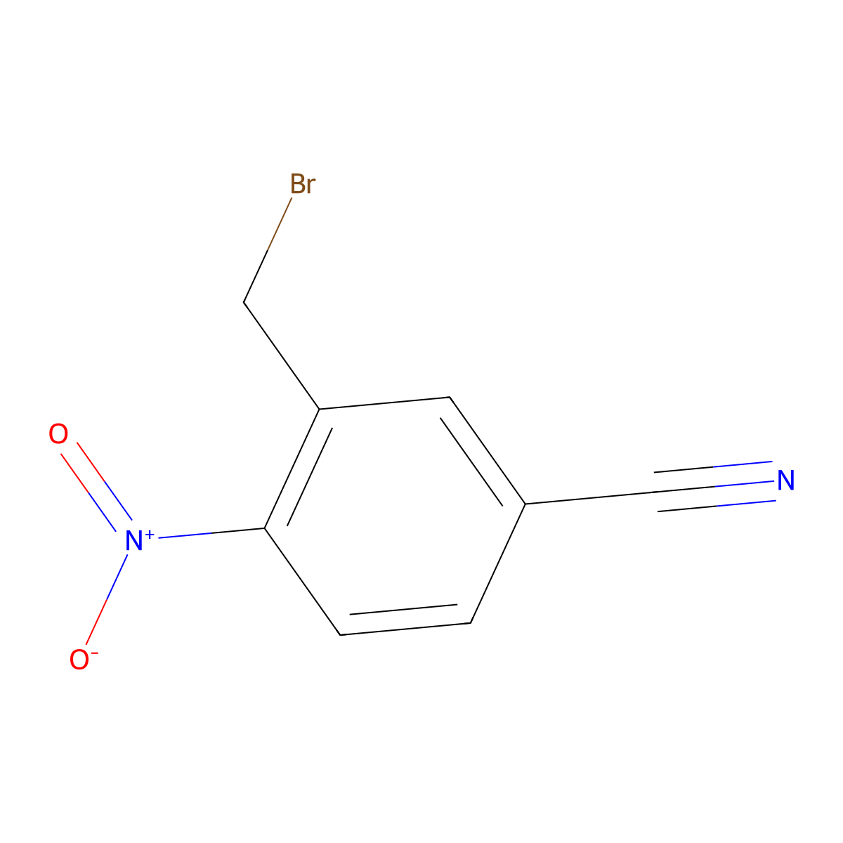 3-(Bromomethyl)-4-nitrobenzonitrile molecular structure, CAS 1261474-38-7