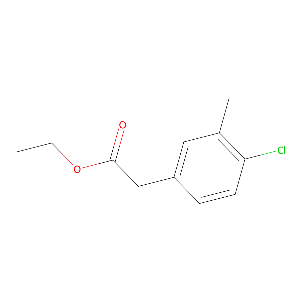 4-Chloro-3-methylphenylacetic acid ethyl ester molecular structure, CAS 1261475-59-5