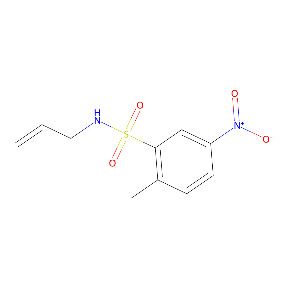 [(2-Methyl-5-nitrophenyl)sulfonyl]prop-2-enylamine molecular structure, CAS 126148-14-9