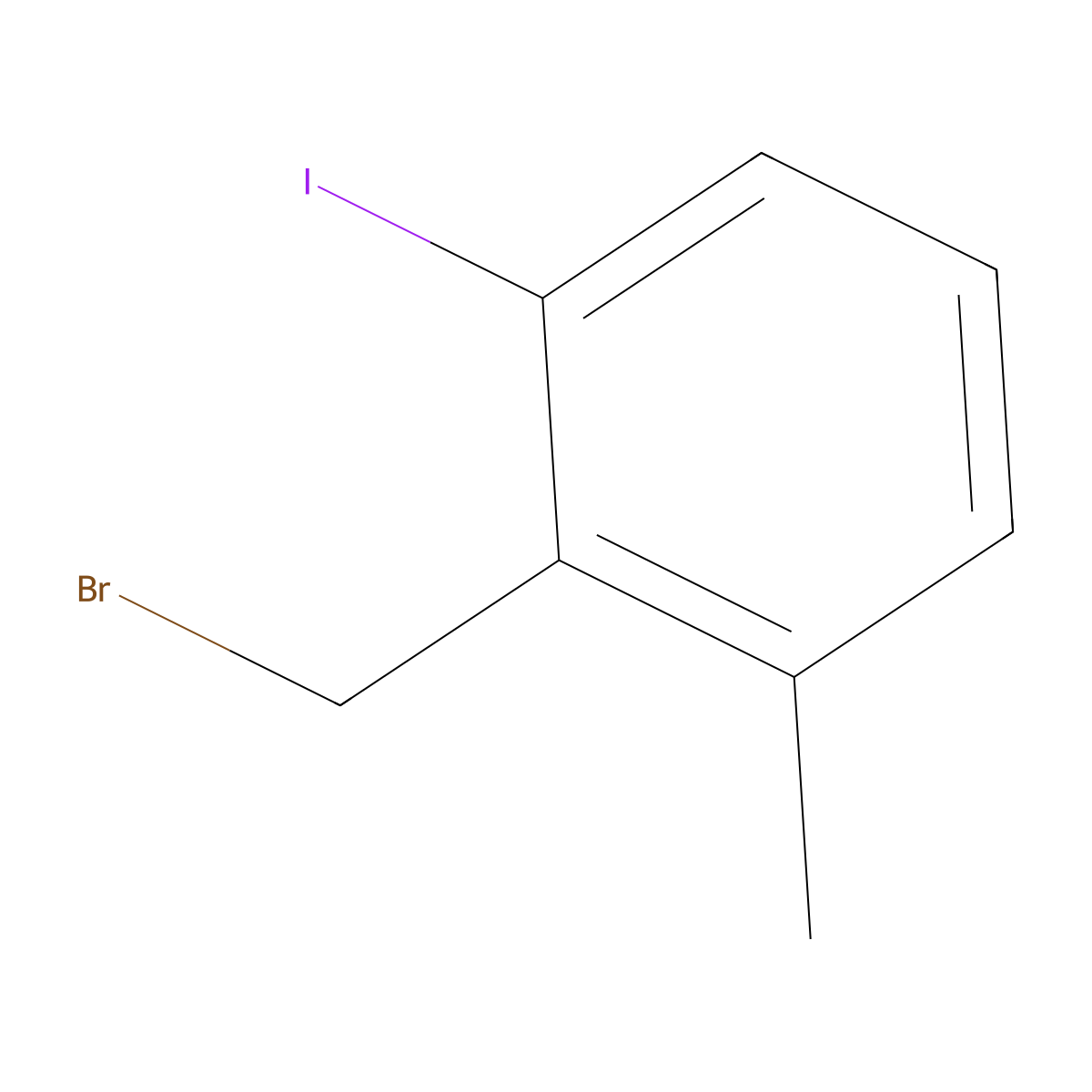 2-Iodo-6-methylbenzyl bromide molecular structure, CAS 1261481-48-4
