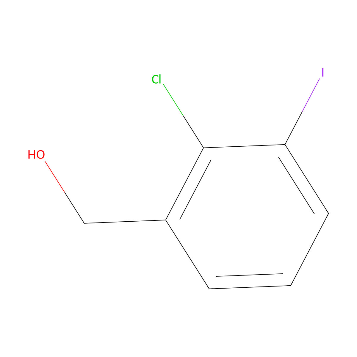 (2-Chloro-3-iodophenyl)methanol molecular structure, CAS 1261482-43-2