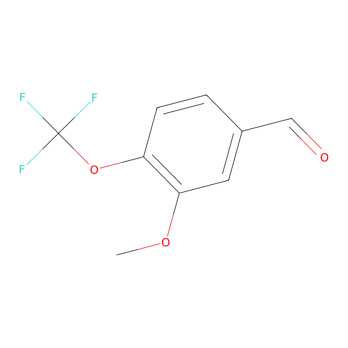 3-Methoxy-4-(trifluoromethoxy)benzaldehyde molecular structure, CAS 1261483-00-4