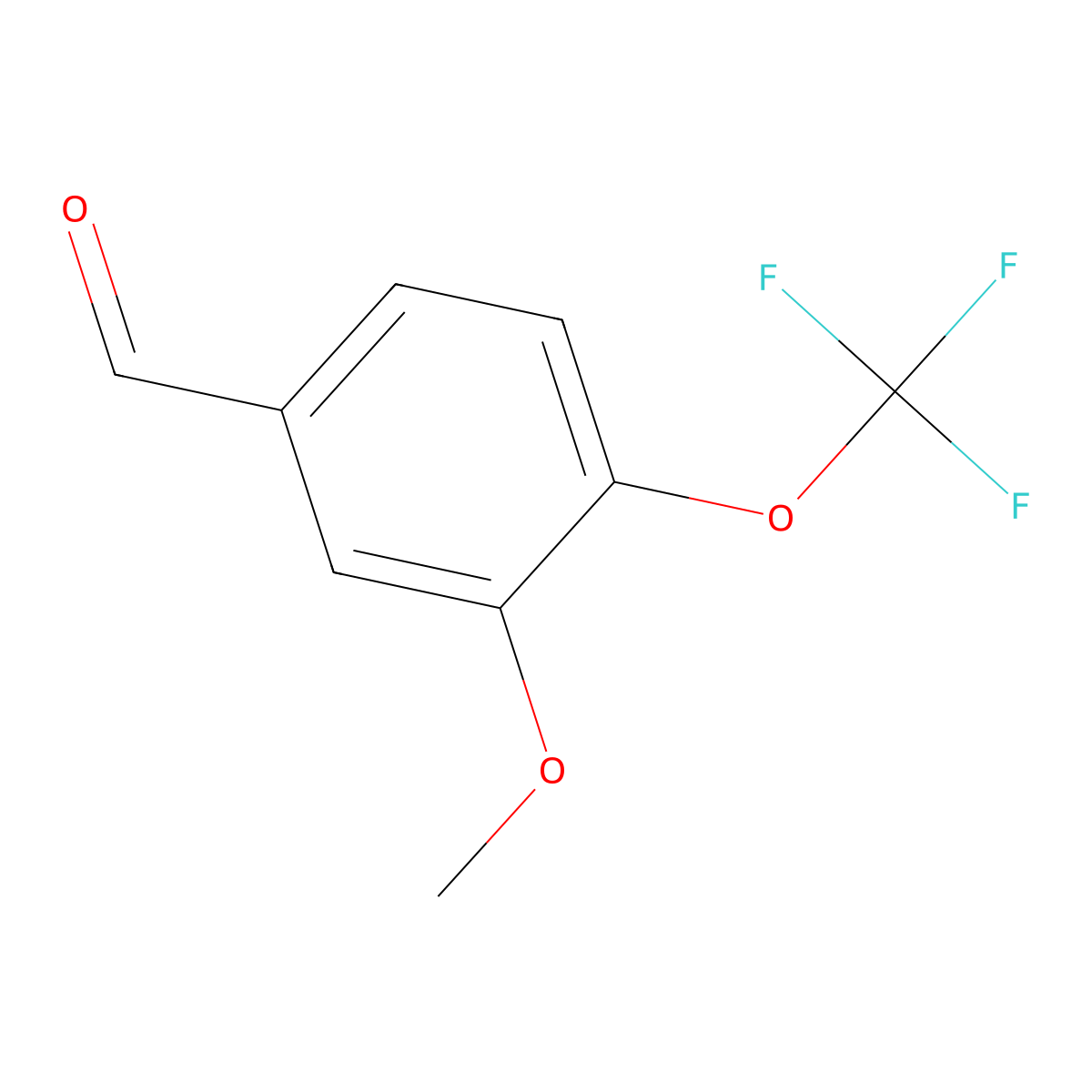 3-Methoxy-4-(trifluoromethoxy)benzaldehyde molecular structure, CAS 1261483-00-4