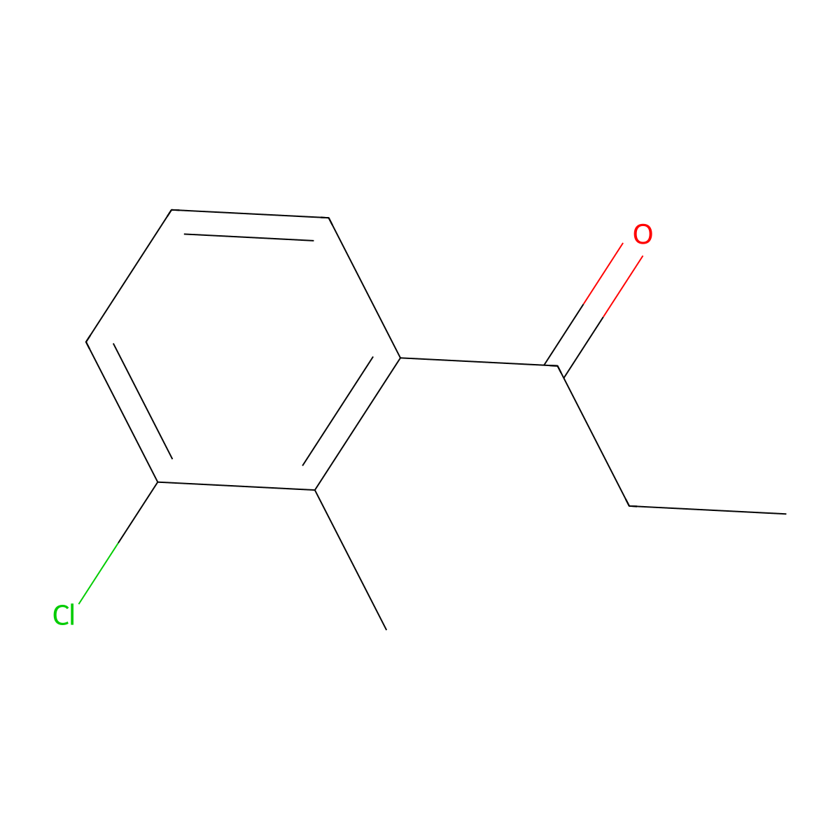 1-(3-Chloro-2-methylphenyl)propan-1-one molecular structure, CAS 1261483-11-7