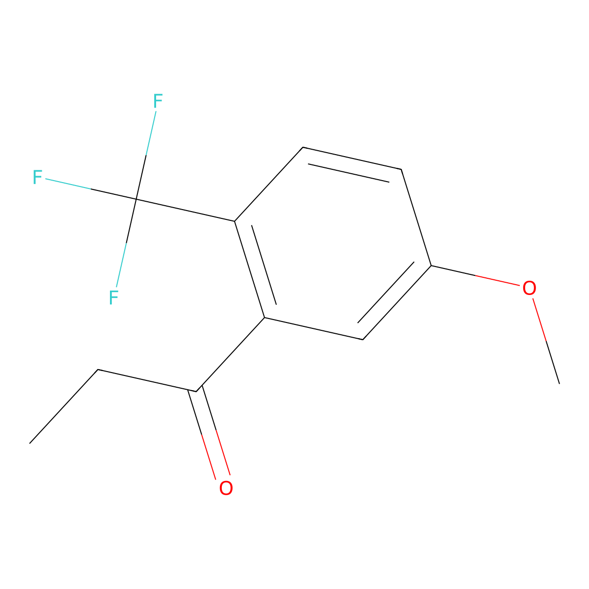 1-(5-Methoxy-2-(trifluoromethyl)phenyl)propan-1-one molecular structure, CAS 1261483-40-2