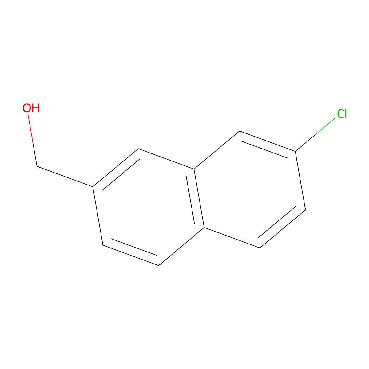 (7-Chloronaphthalen-2-yl)methanol molecular structure, CAS 1261486-08-1