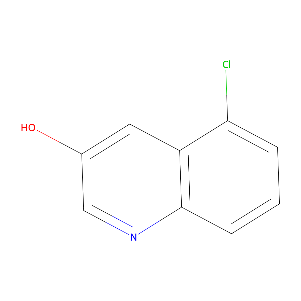 5-Chloroquinolin-3-ol molecular structure, CAS 1261487-89-1
