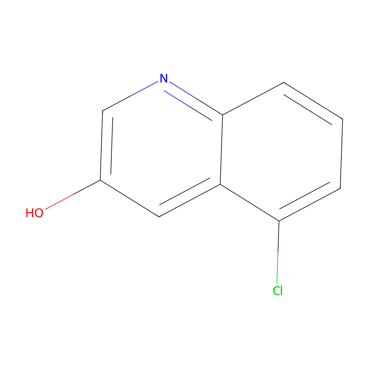 5-Chloroquinolin-3-ol molecular structure, CAS 1261487-89-1