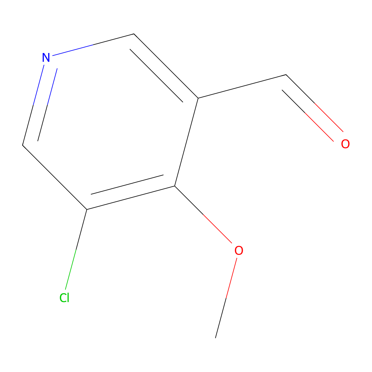5-Chloro-4-methoxypyridine-3-carbaldehyde molecular structure, CAS 1261488-28-1