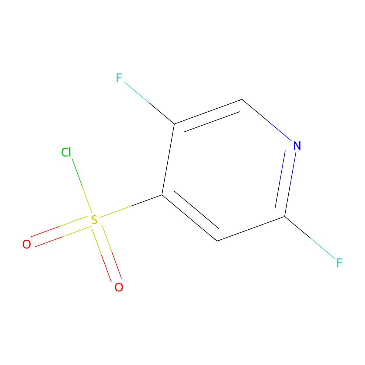 2,5-Difluoropyridine-4-sulfonyl chloride molecular structure, CAS 1261488-32-7