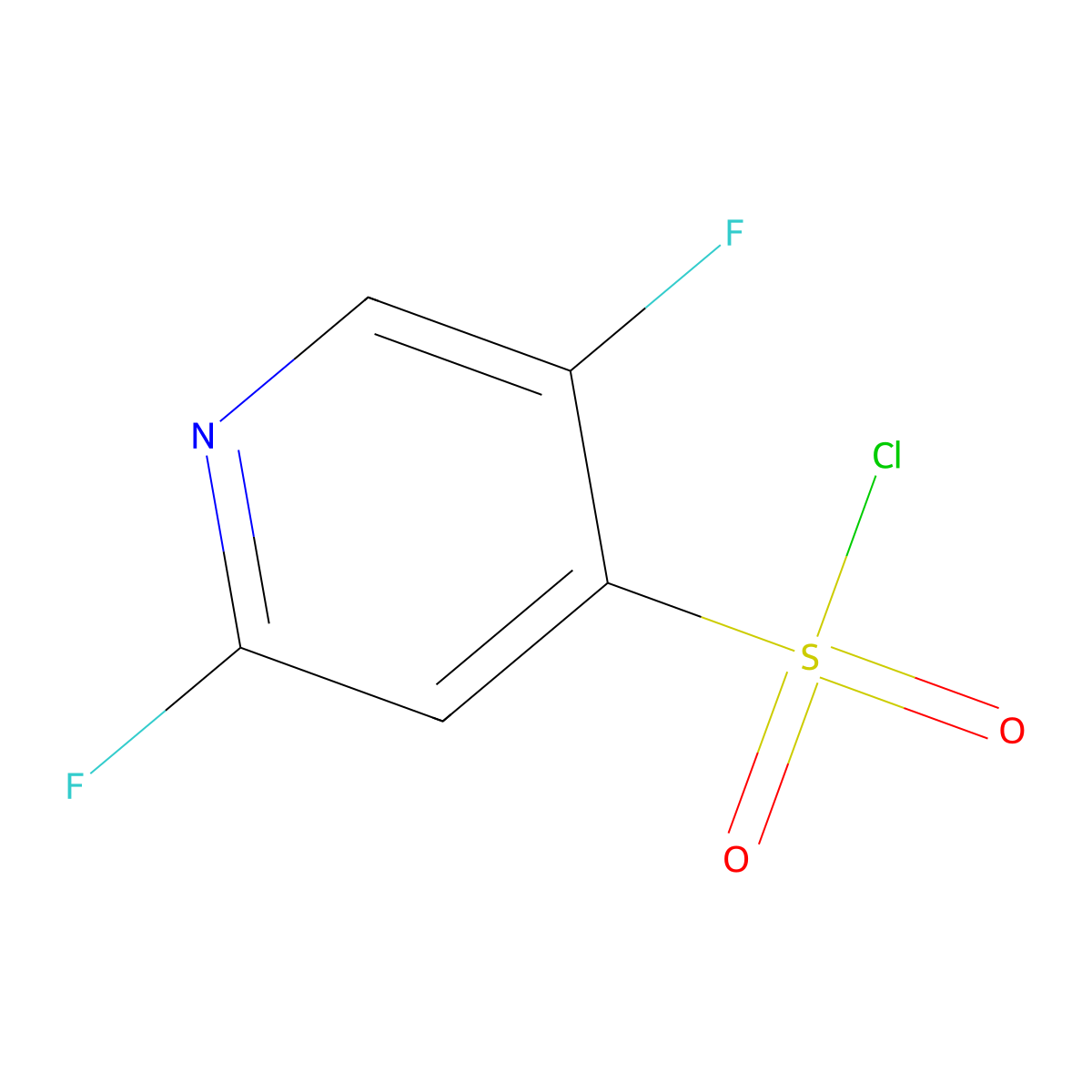 2,5-Difluoropyridine-4-sulfonyl chloride molecular structure, CAS 1261488-32-7