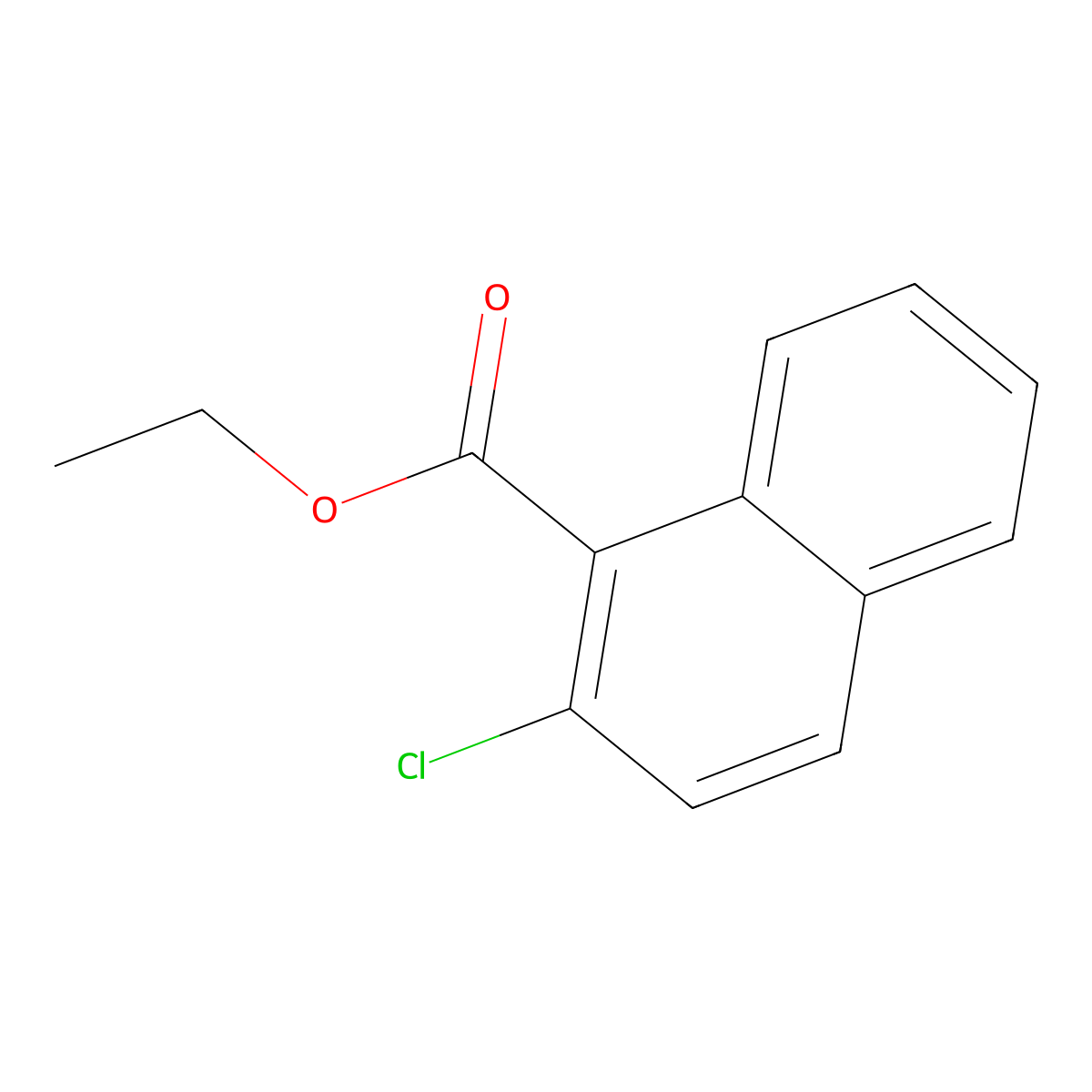 Ethyl 2-chloro-1-naphthoate molecular structure, CAS 1261488-77-0