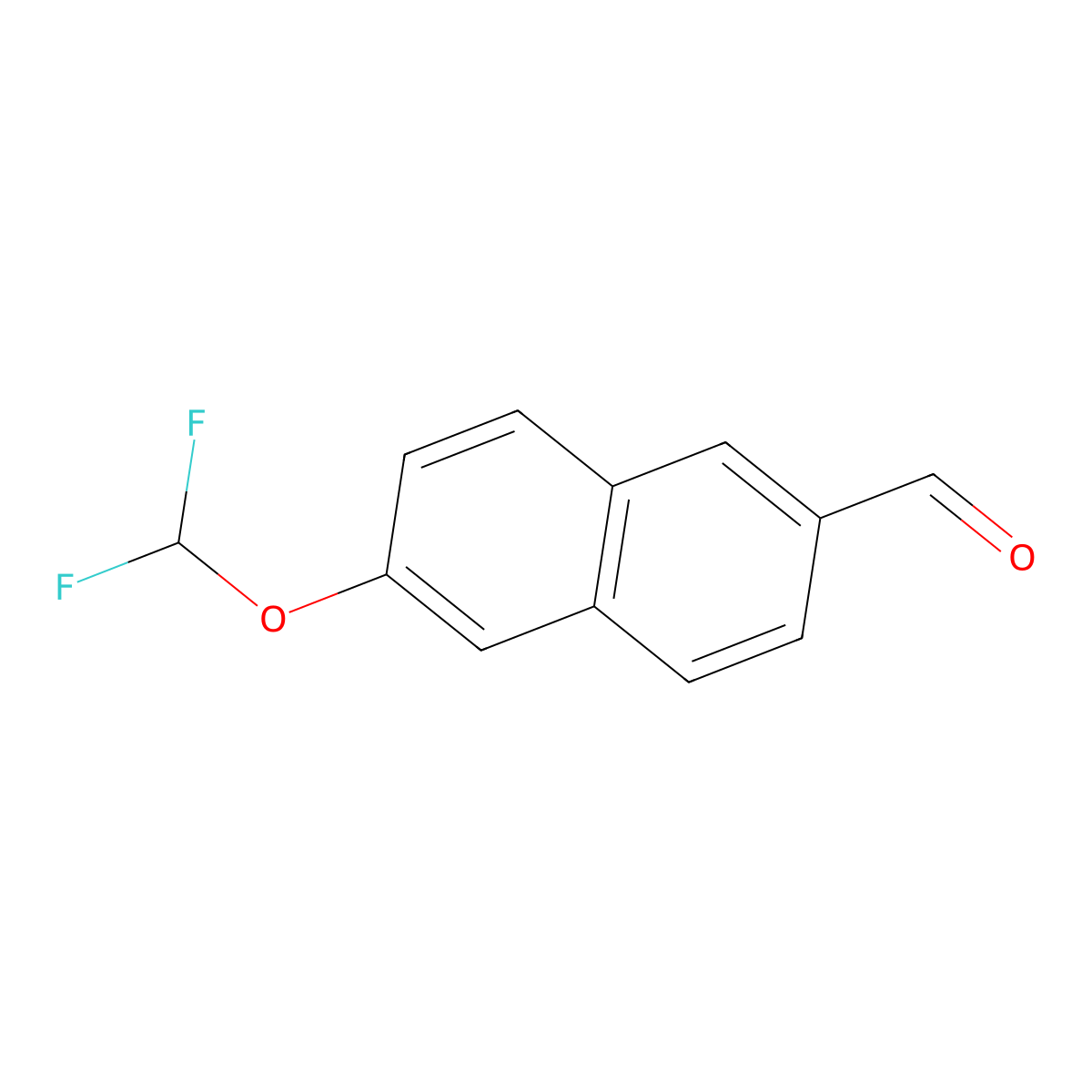 6-(Difluoromethoxy)-2-naphthaldehyde molecular structure, CAS 1261488-79-2