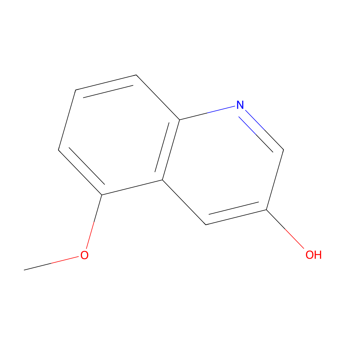 5-Methoxyquinolin-3-ol molecular structure, CAS 1261489-72-8