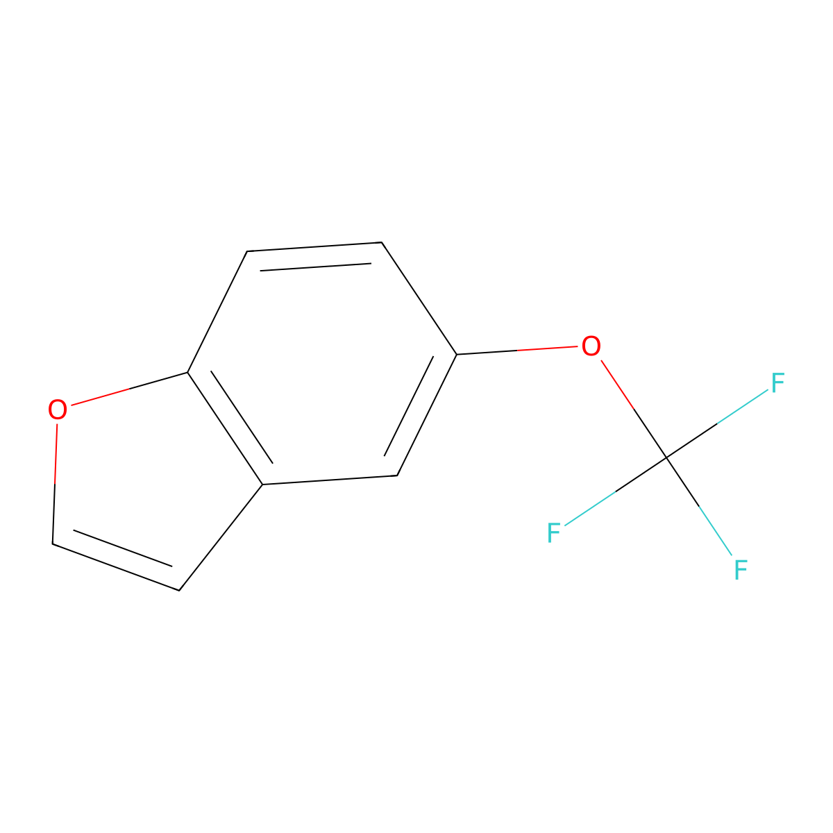 5-(Trifluoromethoxy)-1-benzofuran molecular structure, CAS 1261491-15-9