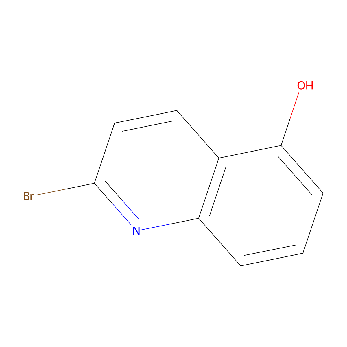 2-Bromoquinolin-5-ol molecular structure, CAS 1261491-96-6