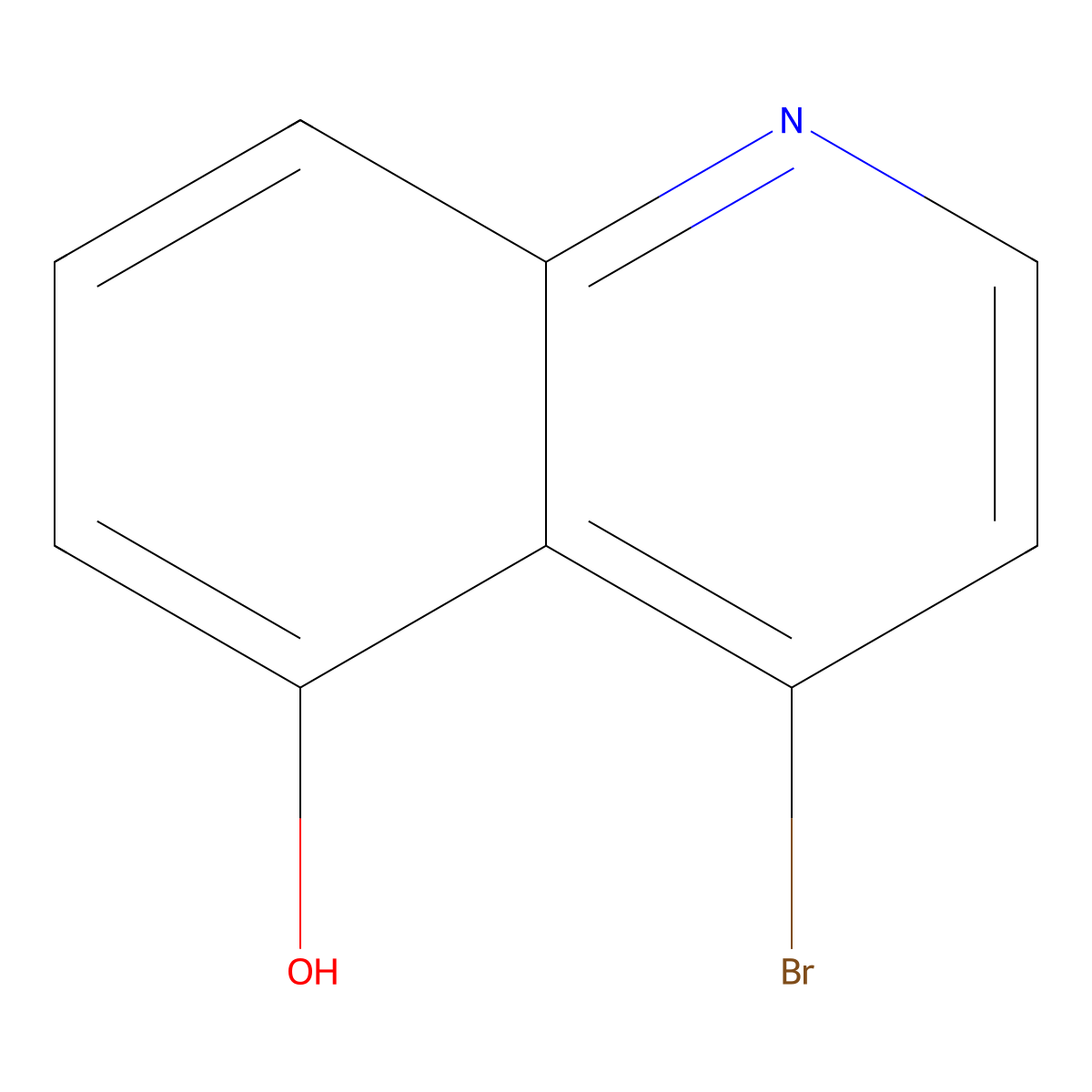 4-Bromoquinolin-5-ol molecular structure, CAS 1261492-07-2