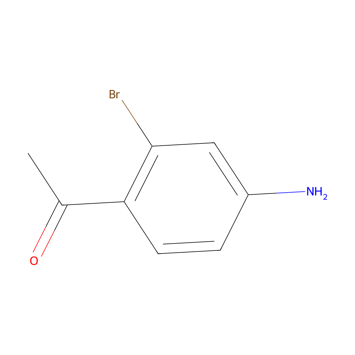 1-(4-Amino-2-bromophenyl)ethanone molecular structure, CAS 1261497-12-4