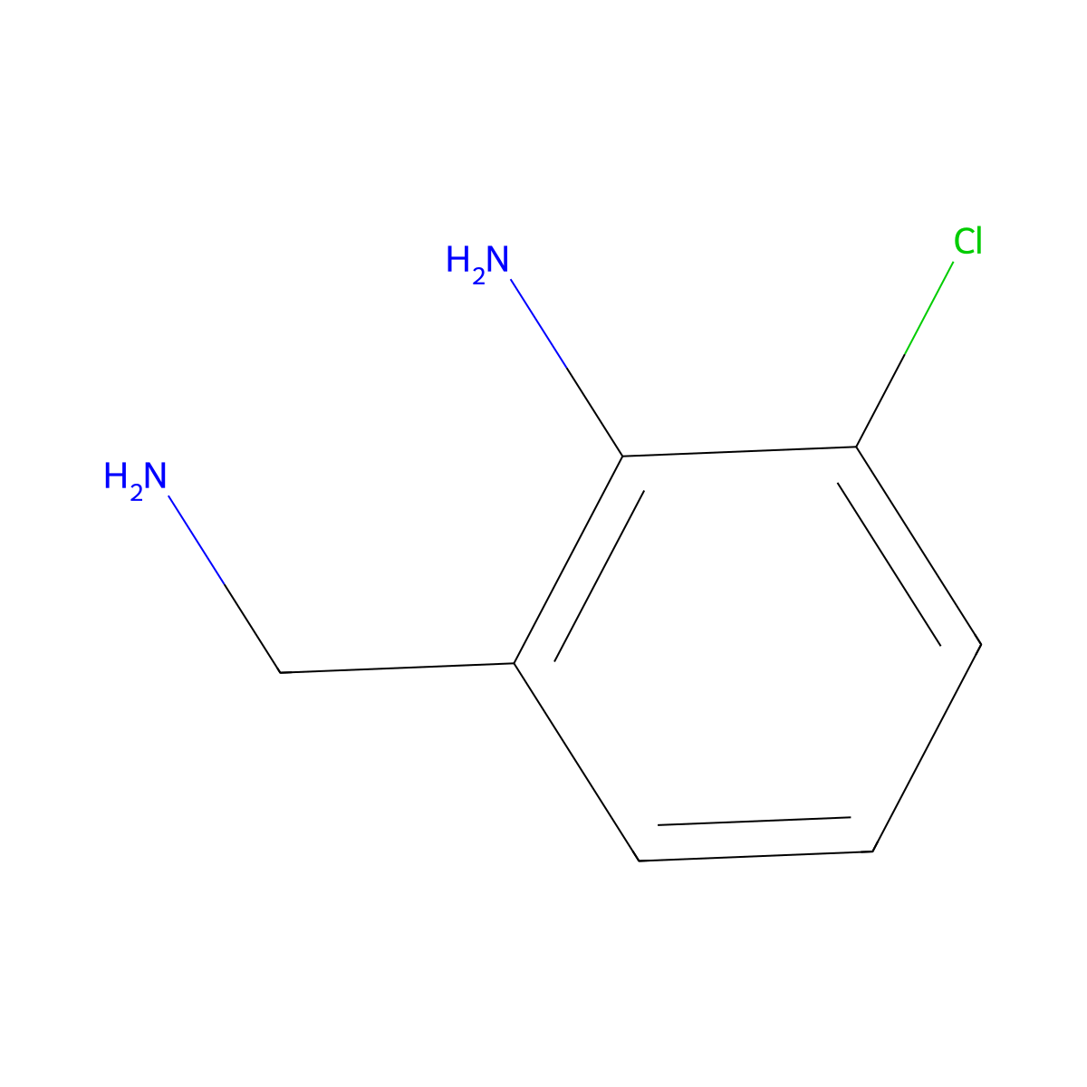 2-(Aminomethyl)-6-chloroaniline molecular structure, CAS 1261497-89-5