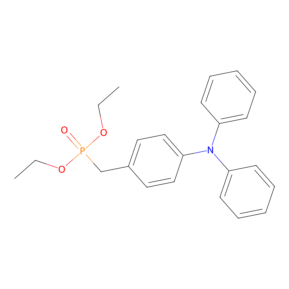 Diethyl 4-(diphenylamino)benzylphosphonate molecular structure, CAS 126150-12-7