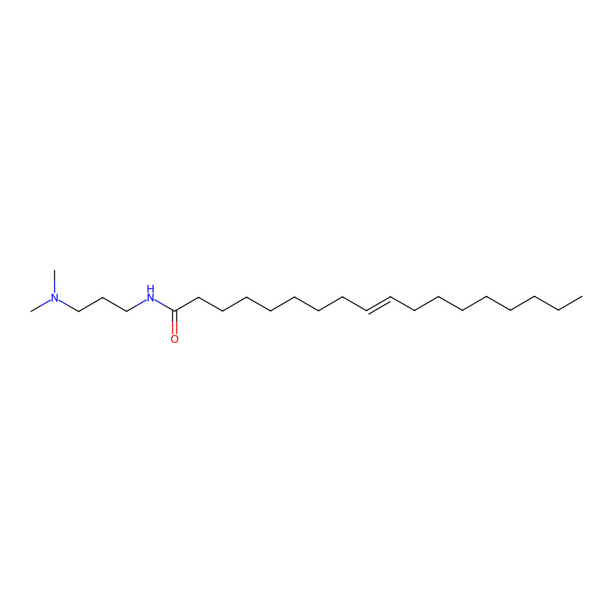 N-[3-(Dimethylamino)propyl]-9-octadecenamide molecular structure, CAS 126150-52-5